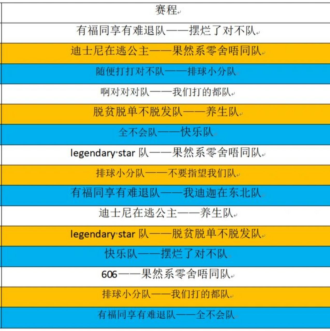 笑不活啦哈哈哈哈哈这排球队名 非常可以!