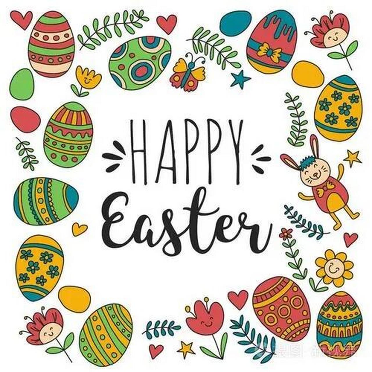 复活节祝福模板来喽 01,wishing you a joyous easter celebrati