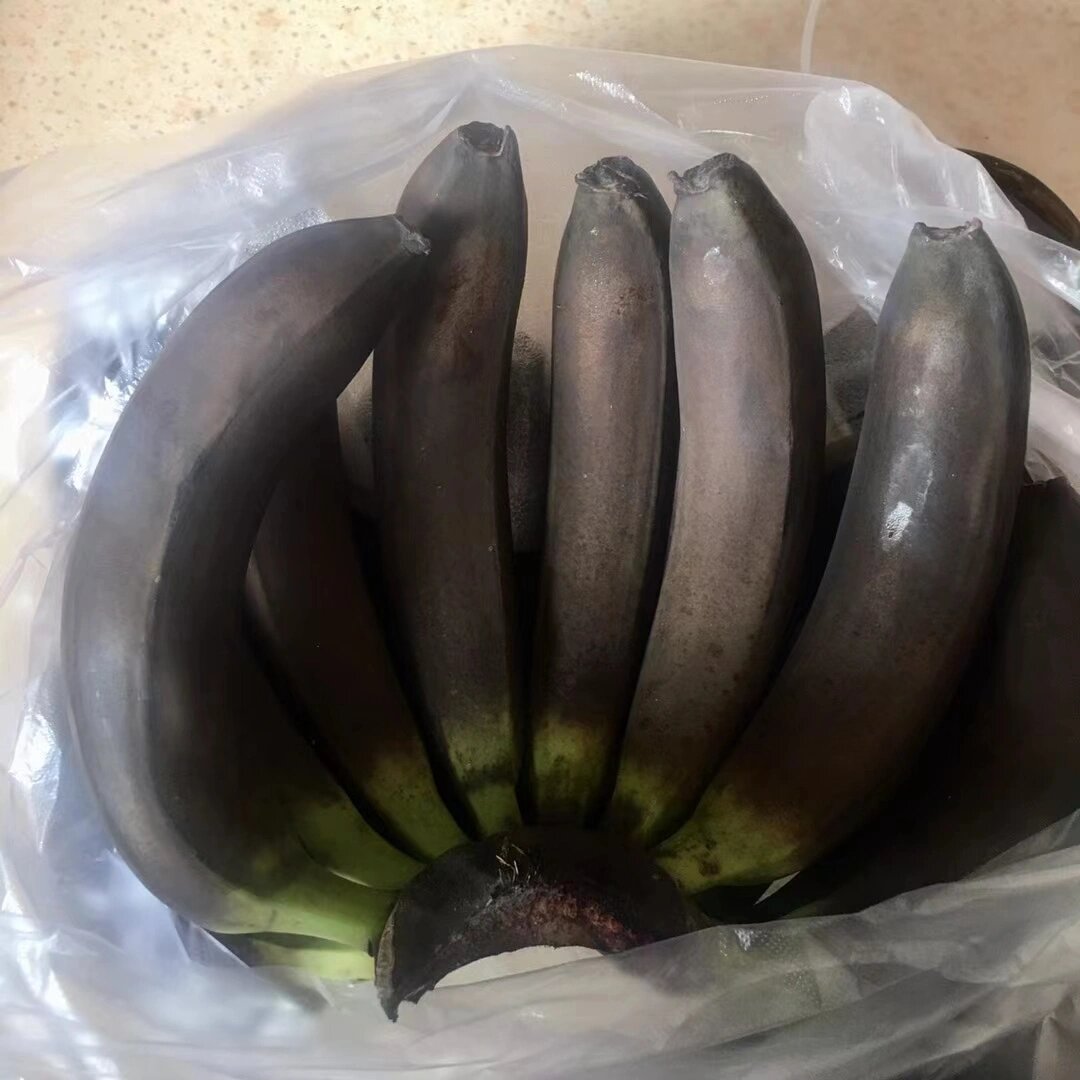从来没见过这么黑的香蕉