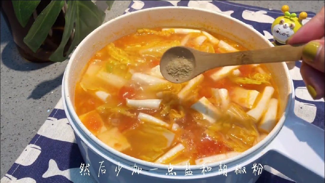  番茄娃娃菜豆腐,酸甜微辣,鲜香滑嫩,绝佳搭配,超下饭!#安利你的本命美食# 