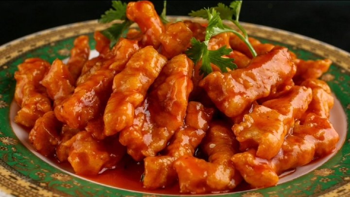  锅包肉正宗的做法,掌握2个窍门就可以,酸甜酥脆,缺点是太费米饭#当夏最忙# @百度动态 