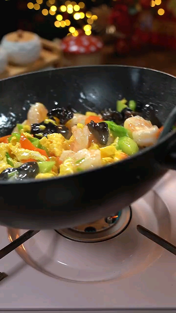 大鱼大肉吃多了    换换口味  什锦菜#做菜# #厨艺#