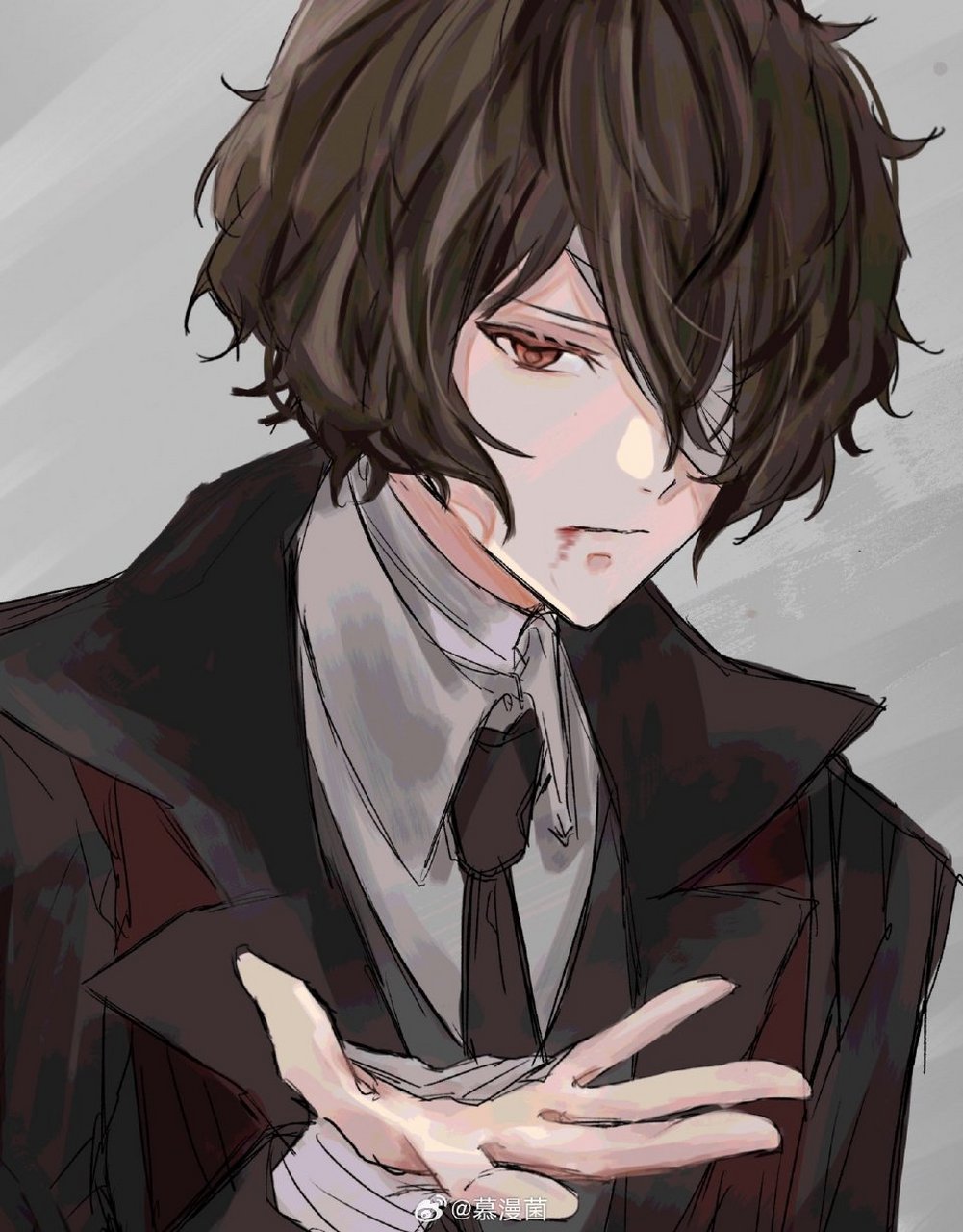 文豪##动态连更挑战# 15岁的太宰治就是最烫的黑时宰! 676767