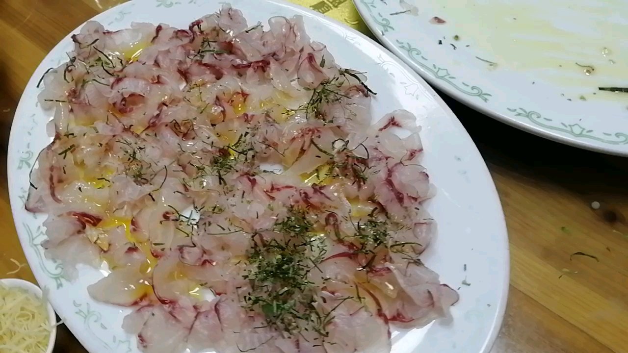 客家美食鱼生片,味道很不错