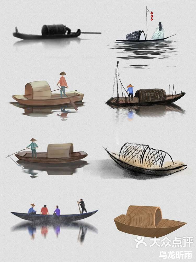 28款97中国风古风08船|png免抠素材9315分享-大众点评
