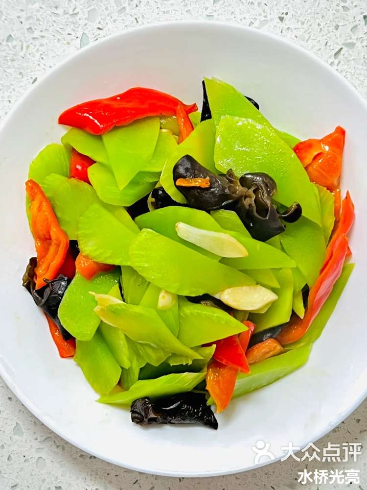 减肥减脂～～～清炒莴笋-大众点评