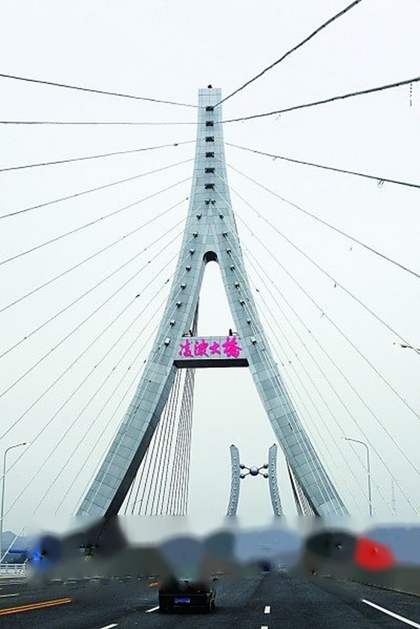 洛阳首座双塔双索面斜拉式大桥——凌波大桥.张晓理摄/光明图片