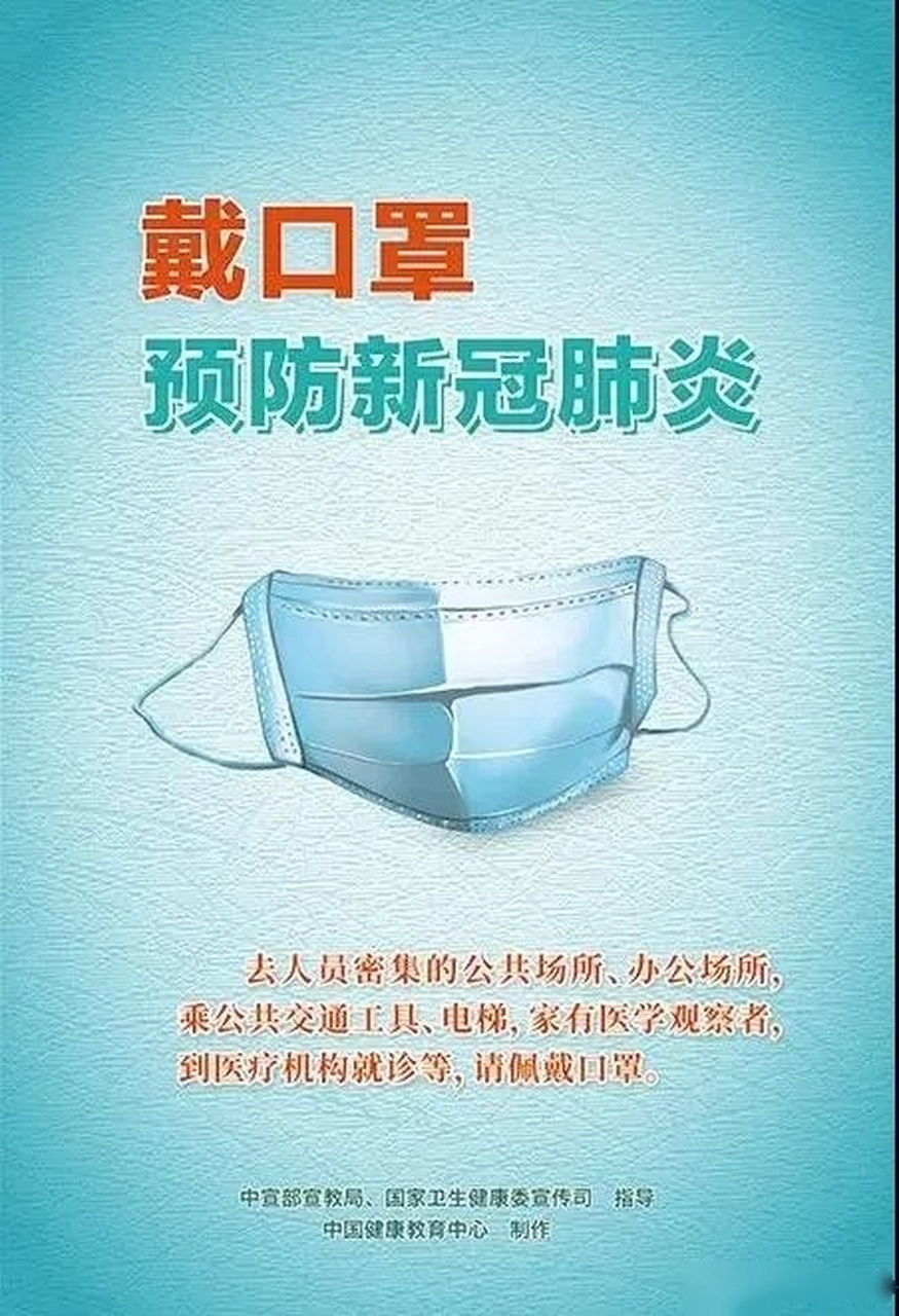 【海报】戴口罩 预防新冠肺炎