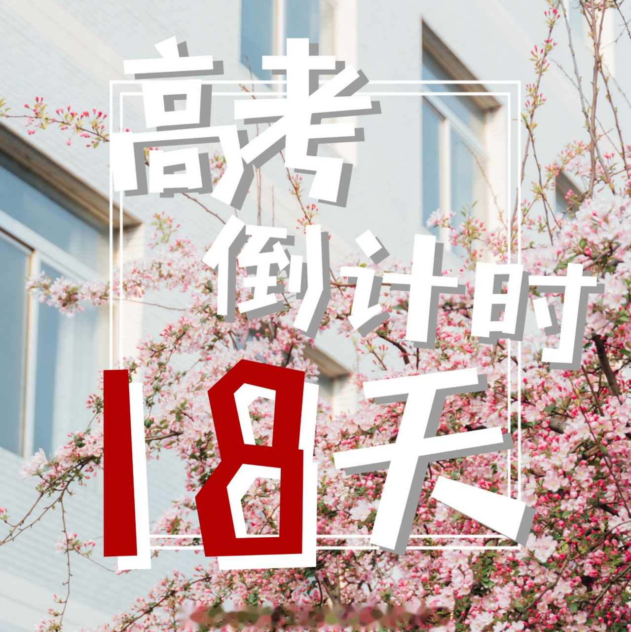 【高考倒计时18天】星光不负赶路人,时光不负有心人,再努把力,加油吧