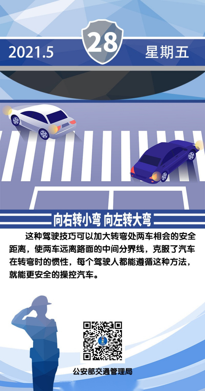 向右转小弯 向左转大弯