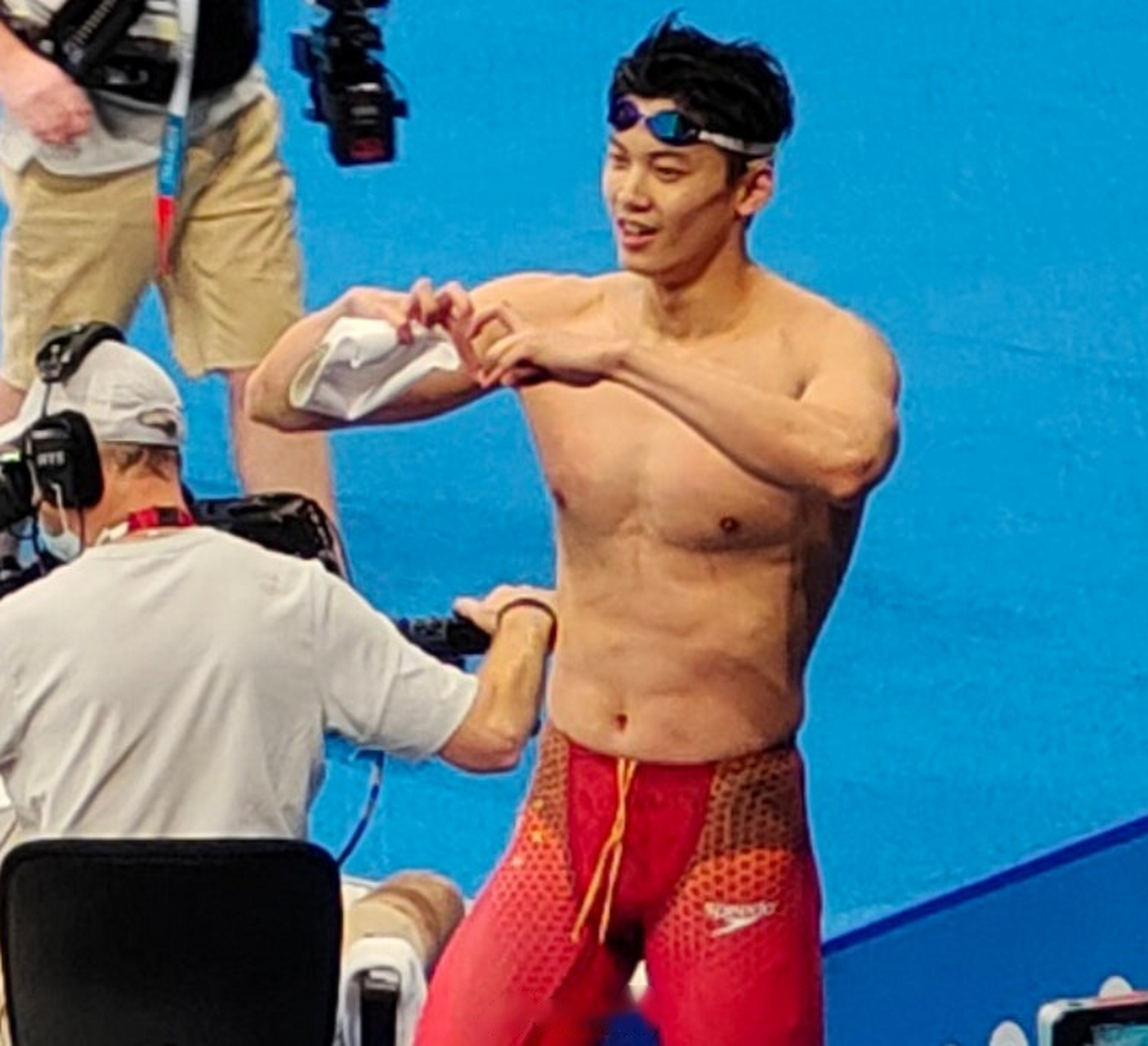 汪顺男子200米混合泳夺金#【汪顺比心[心]】在刚刚举行的东京奥运会