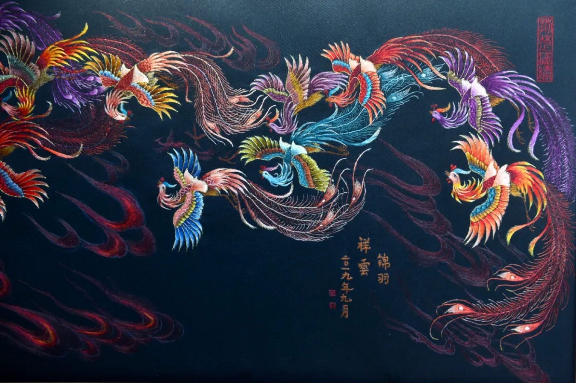 文化武汉#【武汉非遗——锦羽祥云】汉绣省级代表性传承人张先松