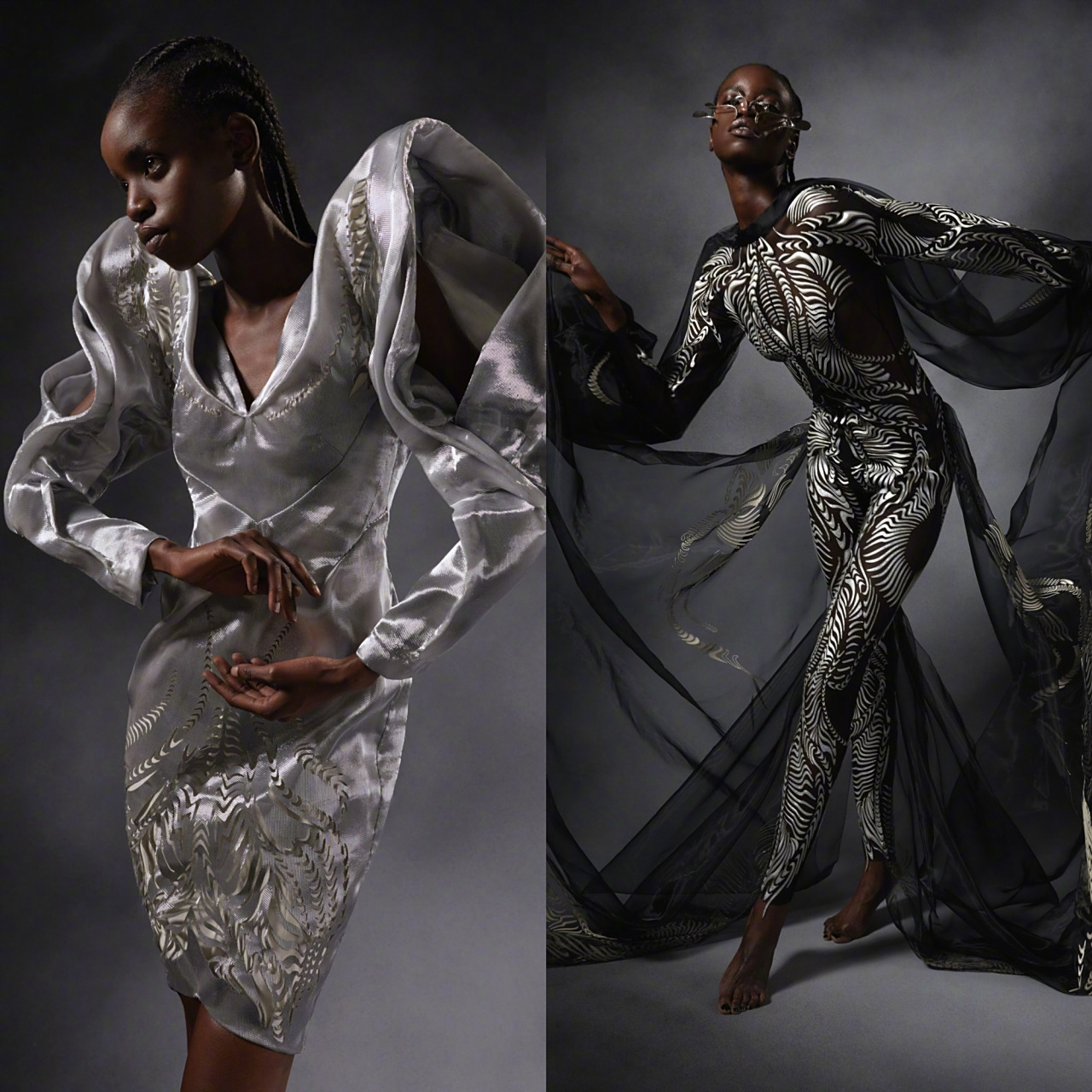 02iris van herpen 2021秋冬高定发布,延续3d打印的设计带来了强烈