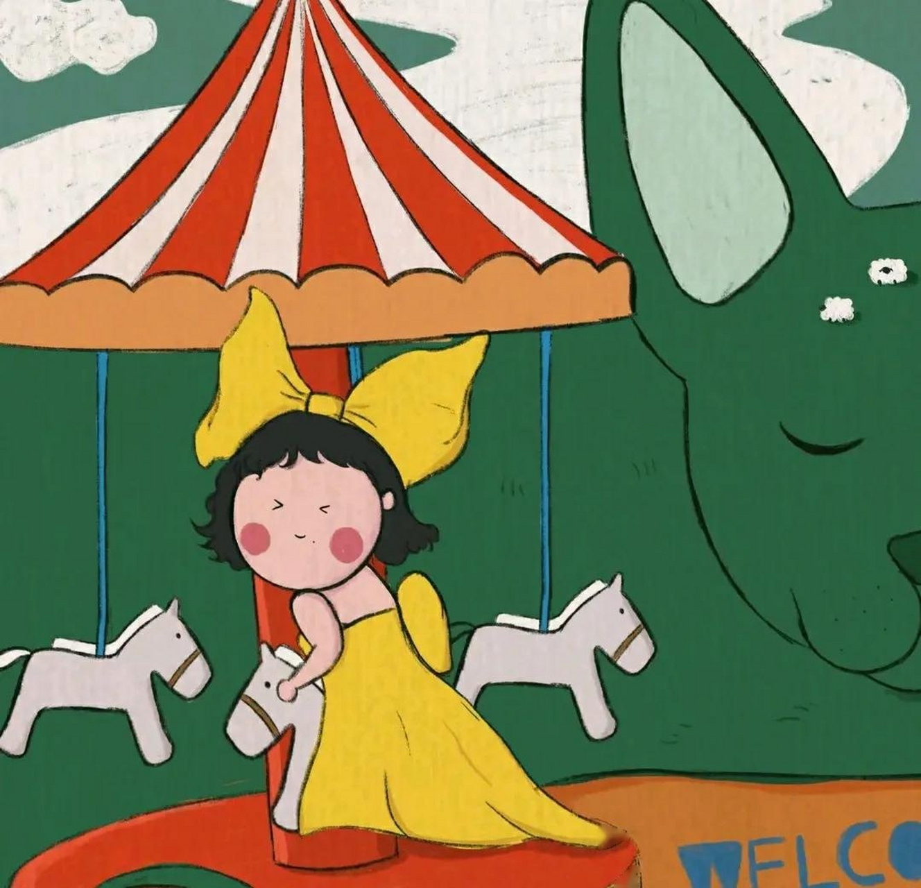 游乐园的小可爱辣目洋子 有趣表情 辣目洋子 可爱