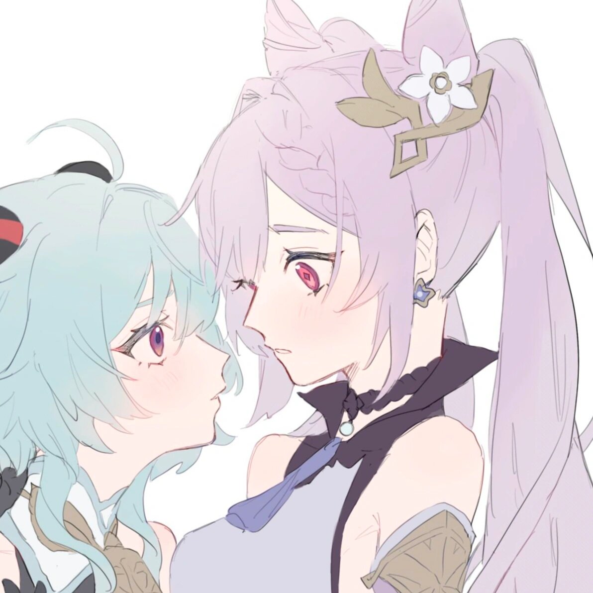 『原神甘雨刻晴』原神闺蜜头像动漫女生情头