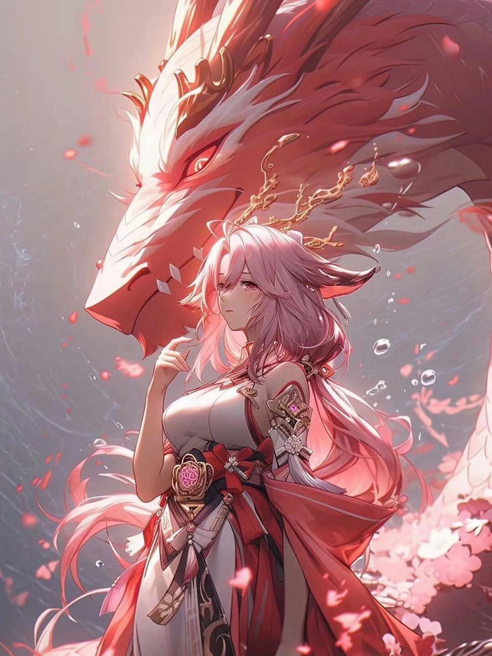 原神角色系列壁纸 好炫好炫 来源:微博 游戏少女二哈