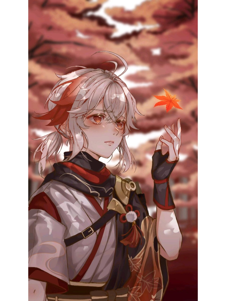 原神枫原万叶|右滑看万叶扎高马尾 为人谦和,个性温顺,年轻潇洒的外表