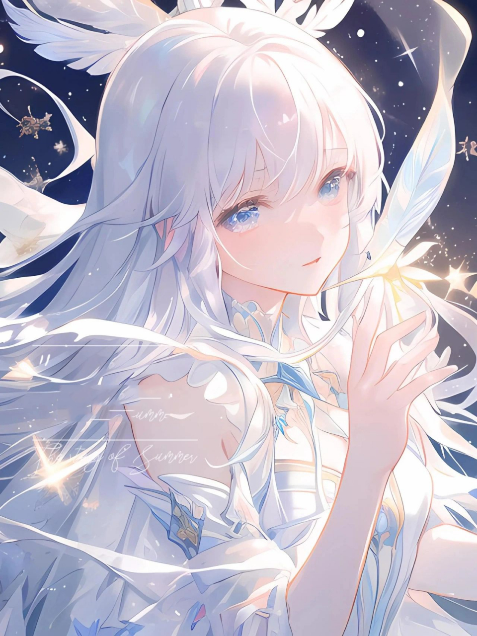 79女生头像79白色系第一期 图片由无界ai生成