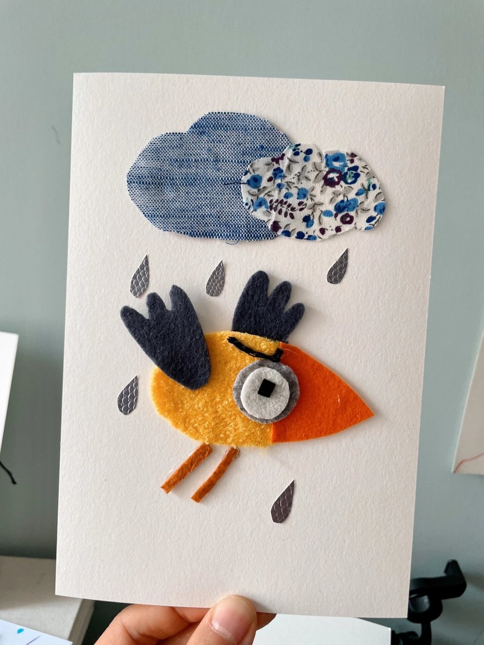 碎布头也有春天:-) 我怎么那么爱拼贴!