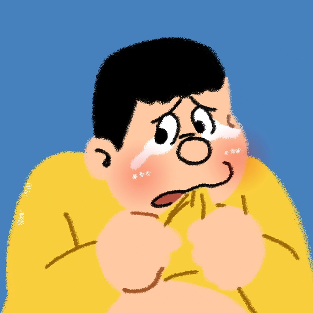 胖虎可爱头像 给粉丝画的,希望你们喜欢