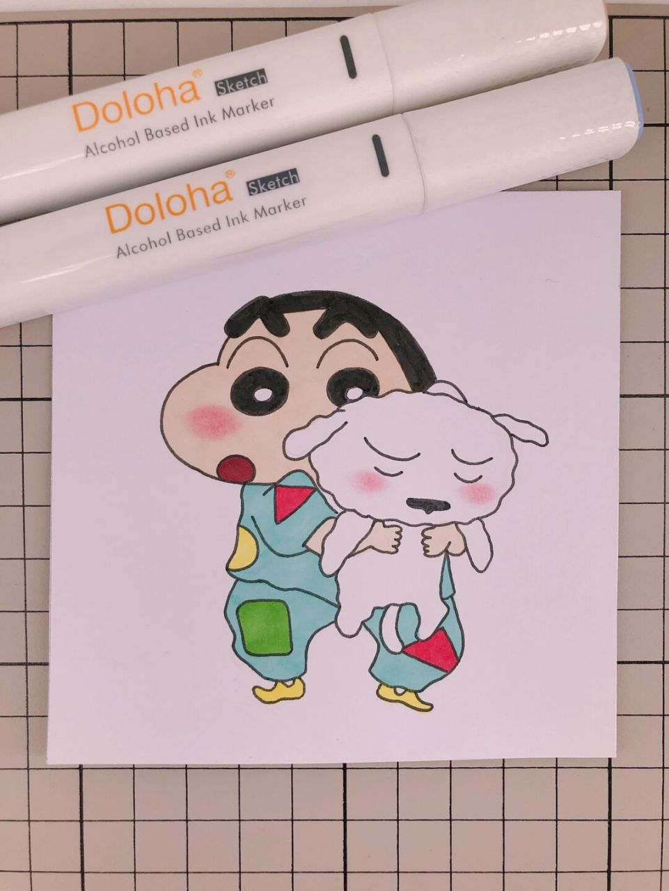 第241幅|超级简单的蜡笔小新简笔画.