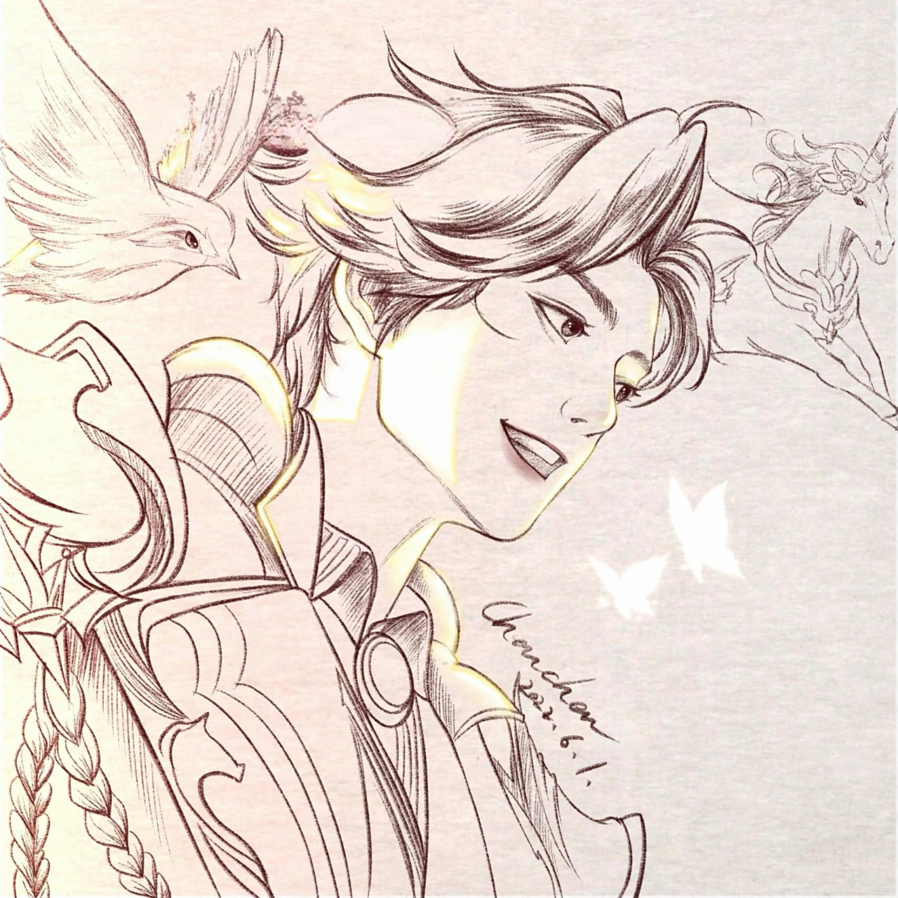 教你画王者荣耀英雄—孙策(附过程图) 天空的孩子不该住在笼子里,如果