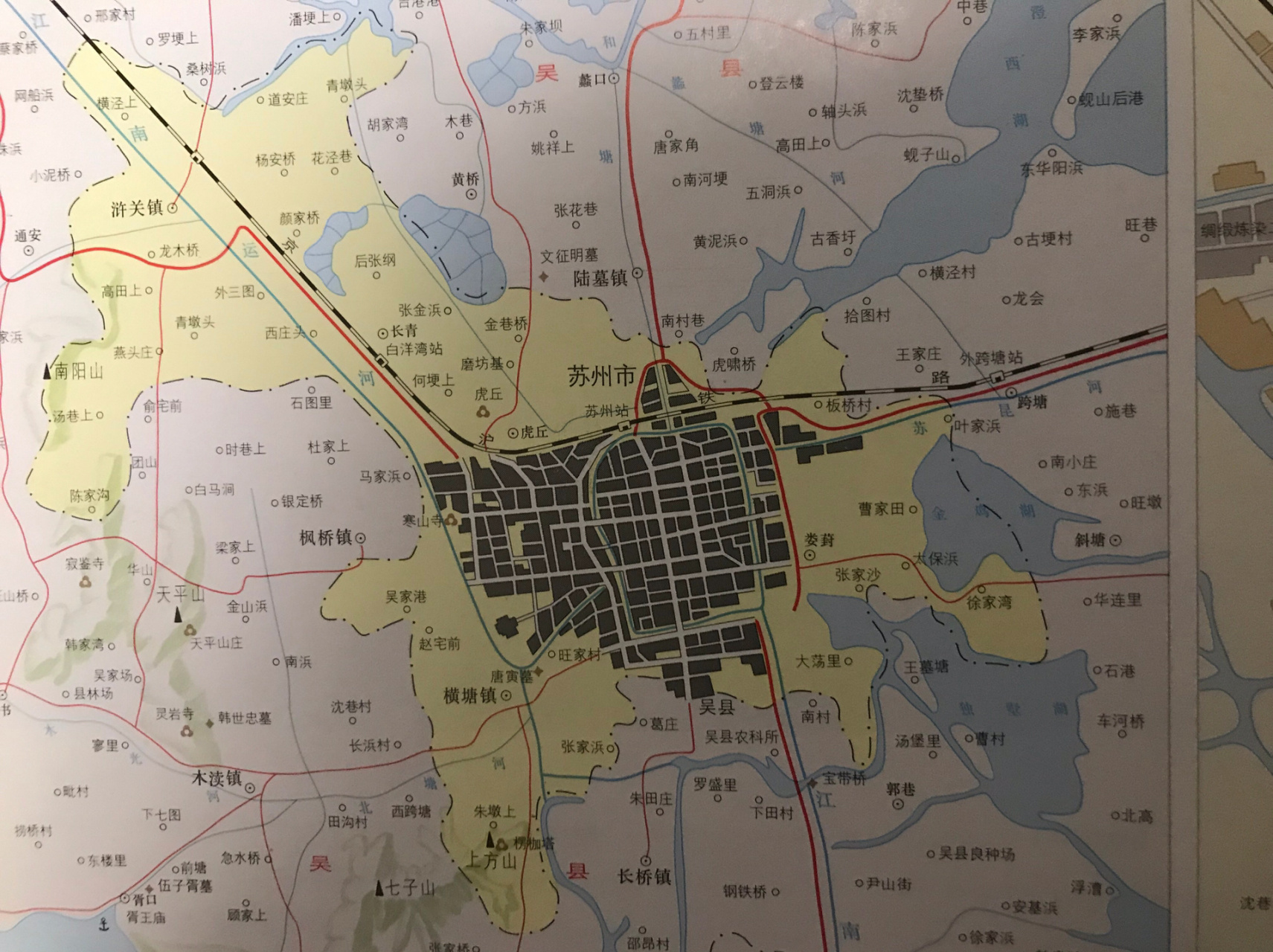 1994年苏州市辖区地图