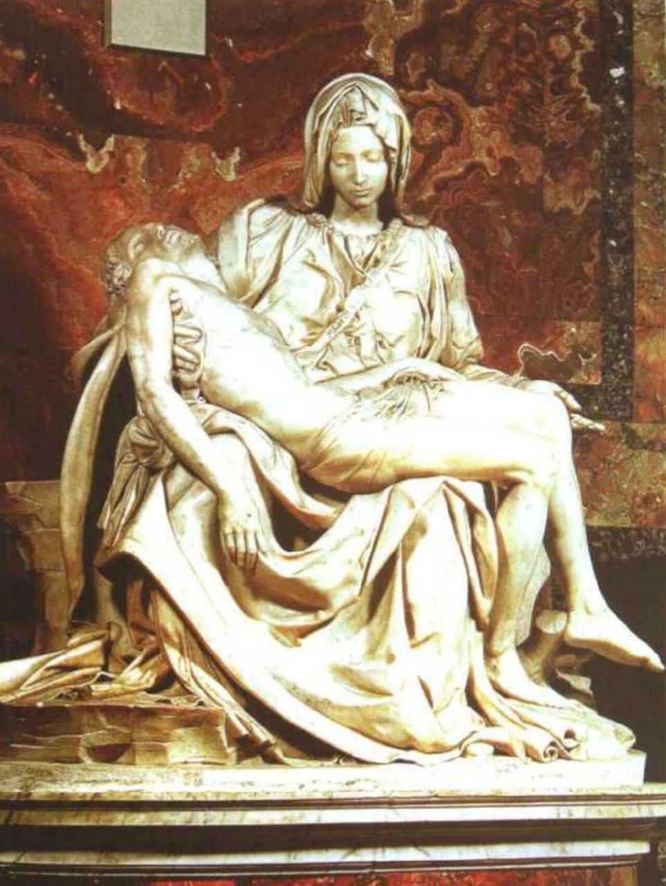 米开朗基罗雕塑作品(下) 1,《台阶上的圣母》米开朗基罗 大理石浮雕