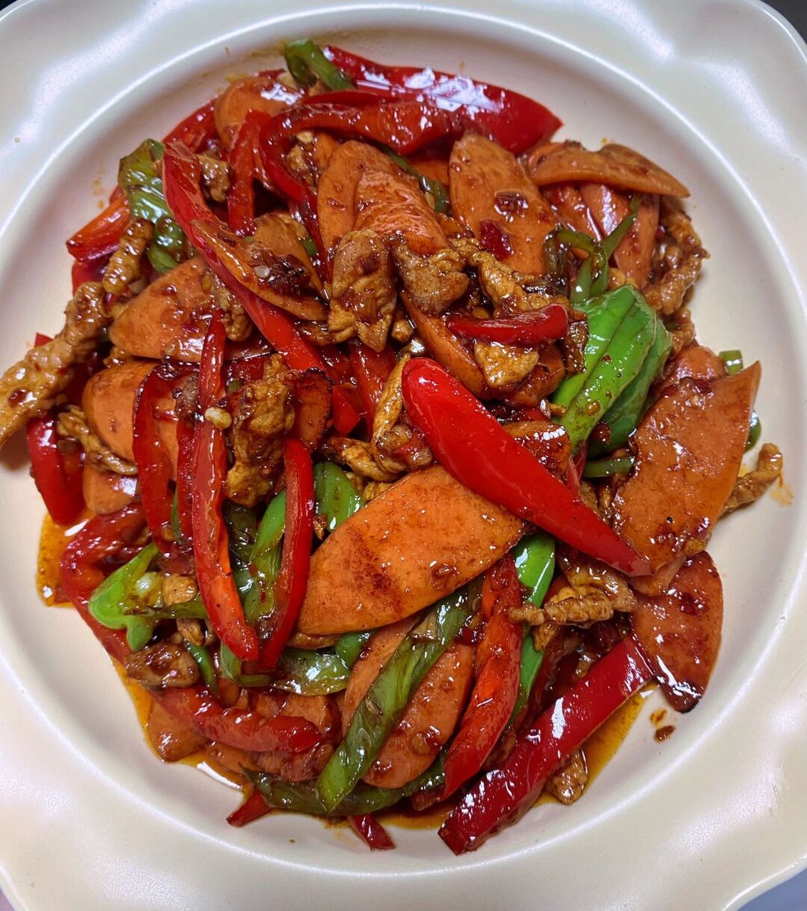 99肉丝火腿肠99上桌最先被光盘的一道菜!