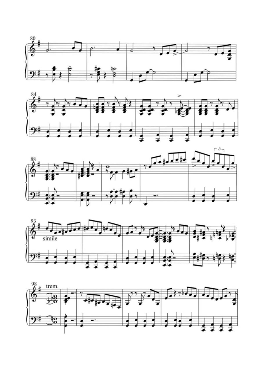 「钢琴谱」《amazing grace 奇异恩典》 amazing grace 是美国的一首