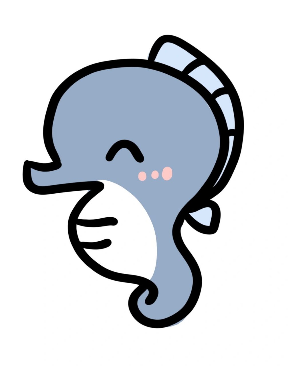 卡通版动物简笔画小合集 卡通版海洋生物简笔画小教程～  感谢