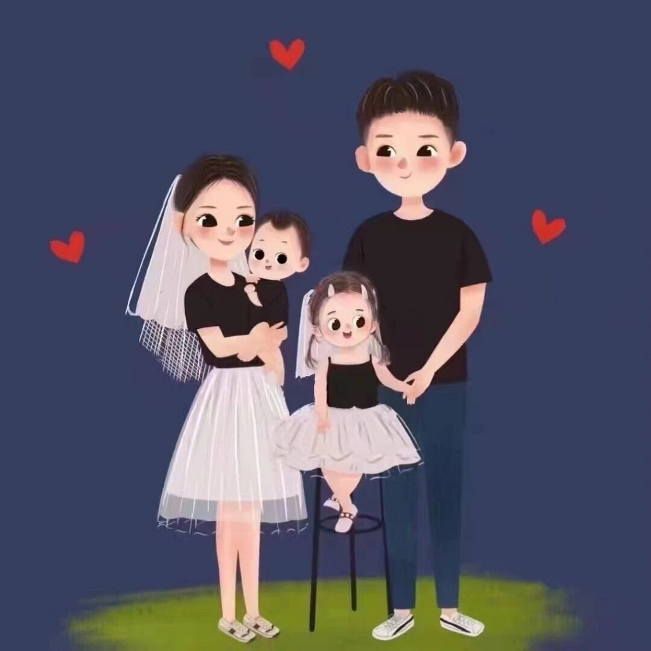 79   宝妈宝爸情侣头像  一家四口7815 79 宝妈宝爸情侣头像