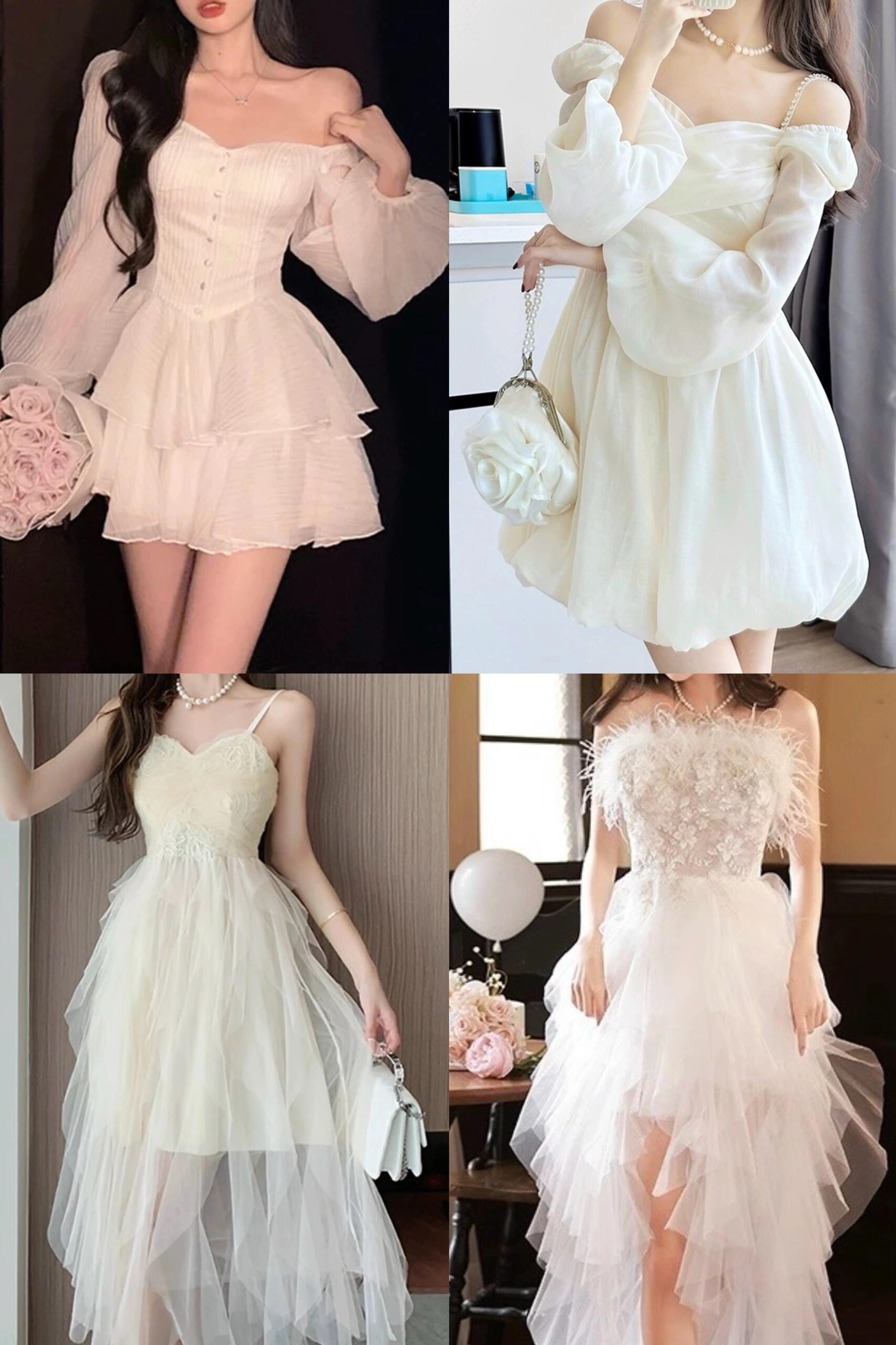 00纯白礼服|气质·优雅·性感·轻奢·时尚 适用场合:晚宴,生日