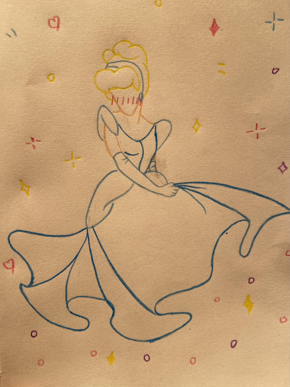 今日简笔画「仙蒂公主」「内有教程」