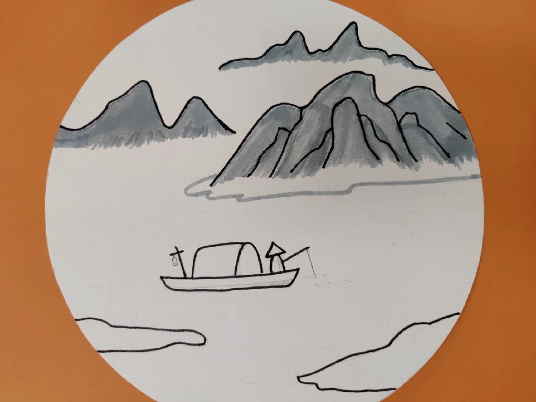 古诗配画《江雪》 一副幽静孤寂而又美好的画面…… 92所需物品