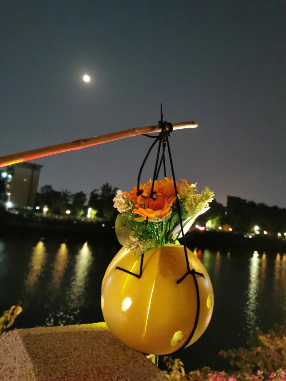 中秋元宵应景灯笼//手作简易柚子花灯 习俗:也是来了广东才知道,中秋