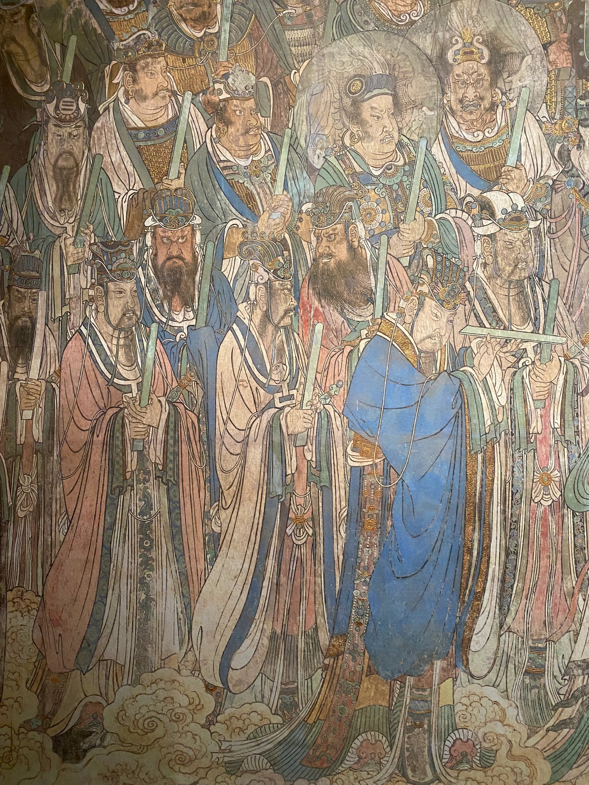 山西博物院 | 永乐宫壁画(复制品) 02永乐宫三清殿朝元图,原件在