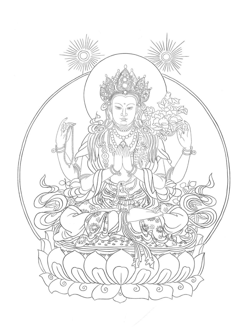 收集观音菩萨画像分享(坐式)