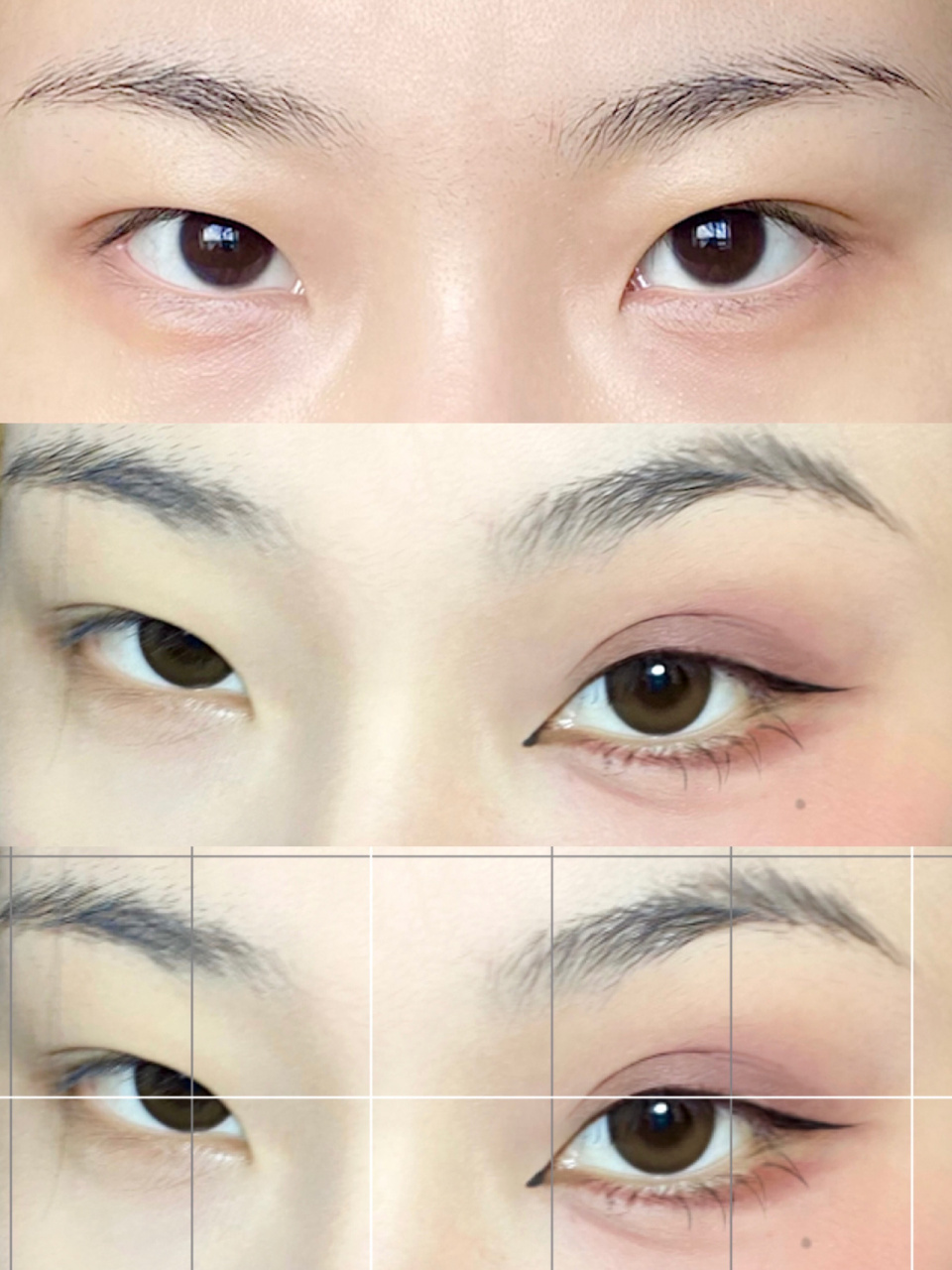 丧系社恐眼妆|吊眼变平行眼附双眼皮贴教程 最近好喜欢这种丧丧的眼妆