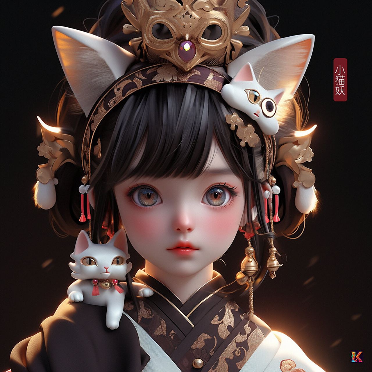 古风——可爱拟人小猫妖头像
