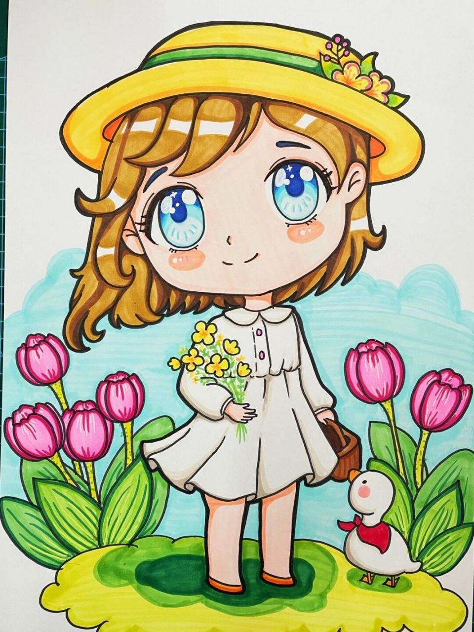 笔:歌马马克笔 纸:歌马a3马克笔本 高光笔:三菱 #马