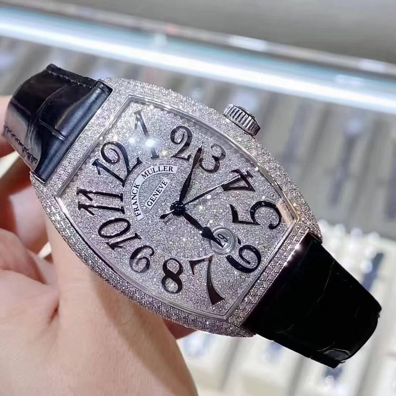 fm法兰克穆勒8880白钢 39*55.