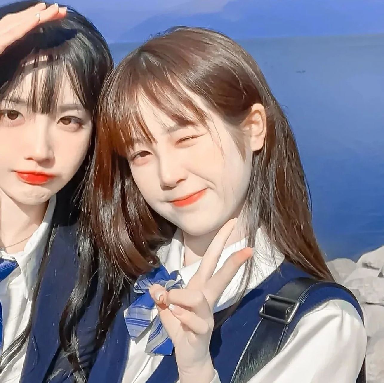 双人闺蜜头像(真人版) #闺蜜头像# #好看头像# #真人头像# #优质头像