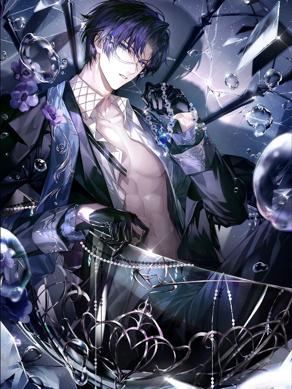 绘旅人珠宝一段95 #乙女游戏# #壁纸# #卡面# #时空中的绘旅人叶瑄