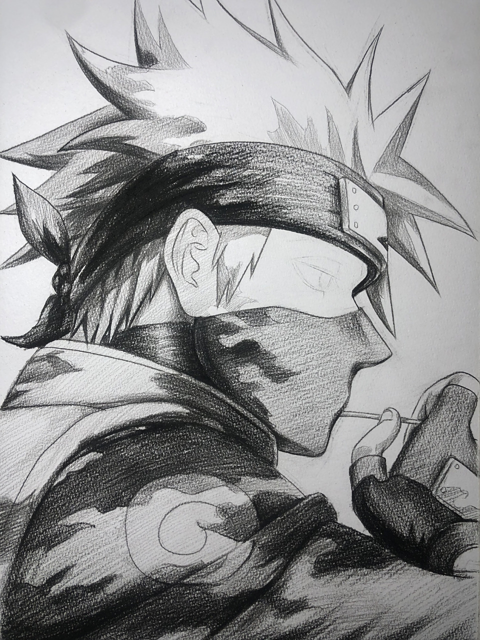 火影忍者卡卡西绘画过程图