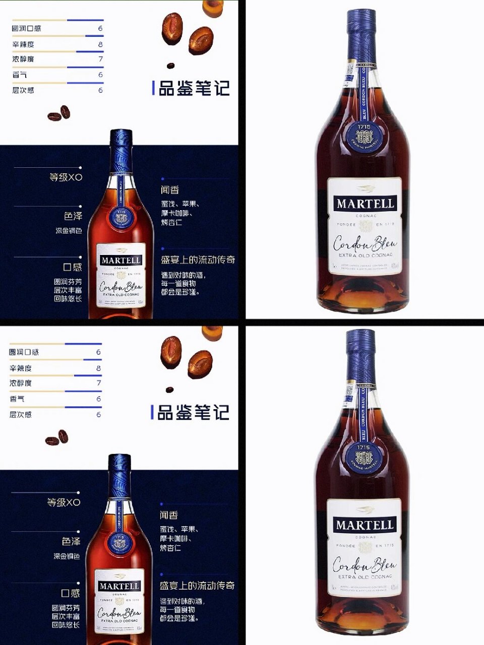 马爹利蓝带1l,348新/瓶!
