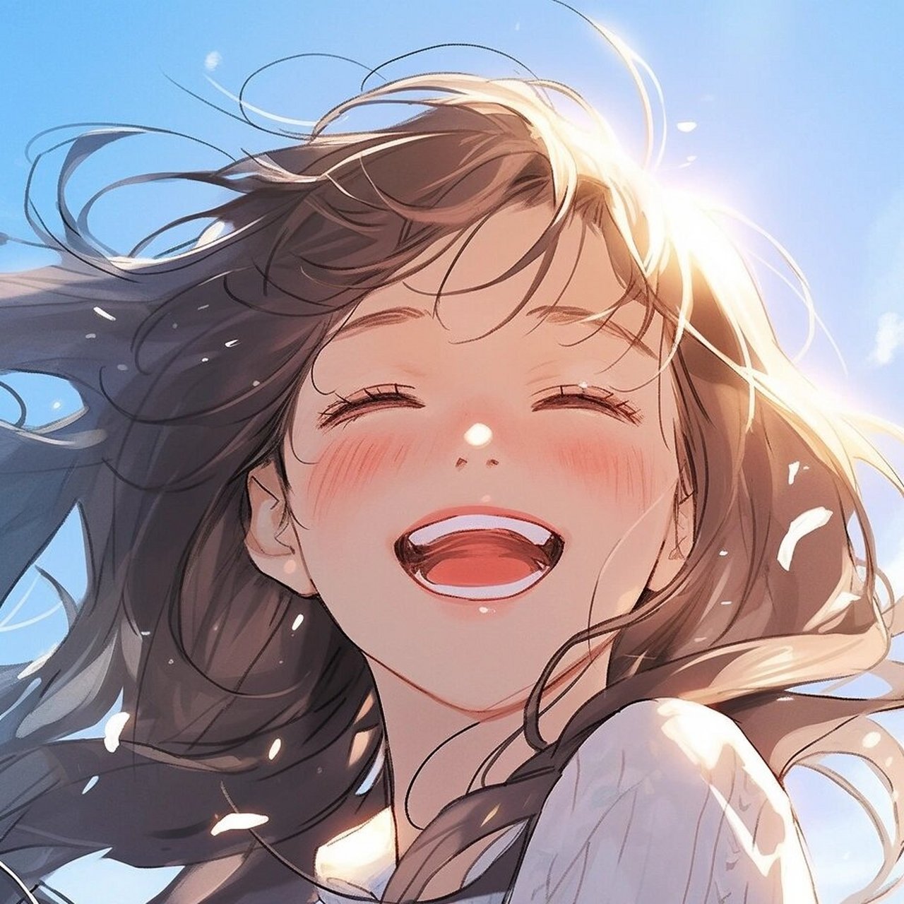 mj|二次元笑容女头 笑容就像一朵盛开的向日葵,可以照亮整个房间 77