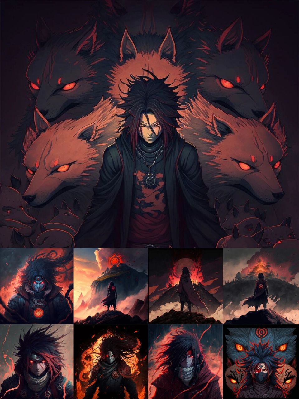 ai生成·火影忍者宇智波斑风格头像