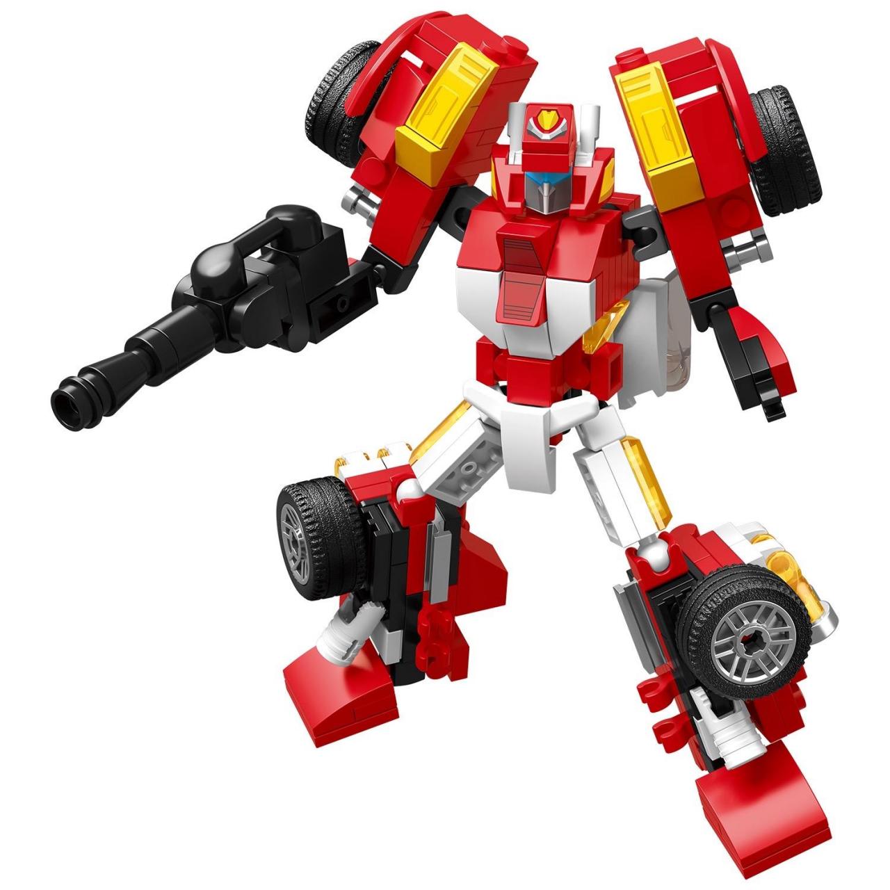 积木拼装新品 单款可拼成汽车或者机器人,五款还可以合体!