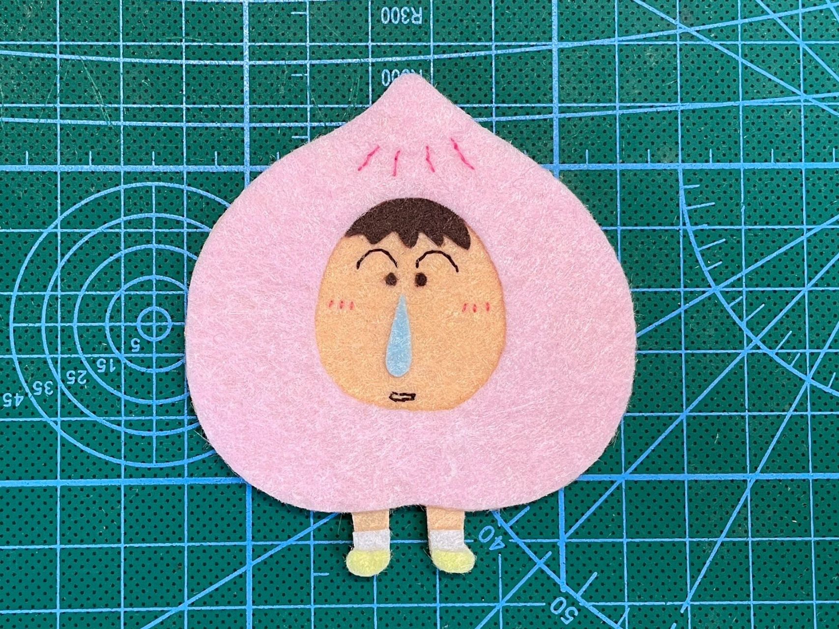 不织布 | 桃子阿呆～ 看蜡笔小新的时候觉得阿呆最聪明最冷静最像大人